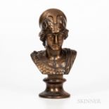 Wedgwood Bronzed Black Basalt Bust of Minerva