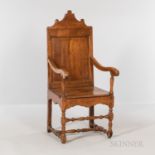 Continental Fruitwood Armchair