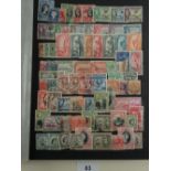 Well-filled 24 page QV-QEII stockbook of A-Z GB & Br Empire/C'wealth mint & used stamps. Defin,