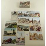 Postcards: Valentine - publisher, mixture of topography shipping etc (100)