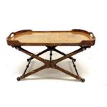 A 'Knob Creek' American made butlers tray/coffee table in Hungarian Ash - tray size 93cm wide by