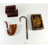 Various collectables including amber pipe a/f