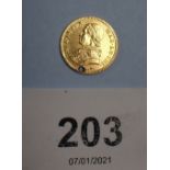 Italian states (Papal states) Gold scudo coin 1853-VIIIR, ruler Piuis IX. Condition: Unfortunately