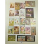 Fairies, mostly by Margaret Tarrant (15) plus 4 others, Barham (4) plus mounted print Wonderland (23