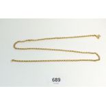 A 9ct gold chain, 4.5g