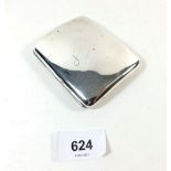 A silver cigarette case, 95g