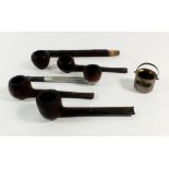 A selection of vintage Briar pipes