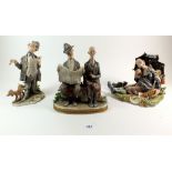 Three Capodimonte groups of tramps