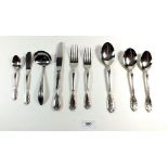 A silver plated Noritake cutlery set
