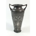 A small Art Nouveau WMF pewter vase 13.5cm