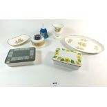 A selection of miscellaneous Wedgwood china to include Tonquin pattern items, bell, soap dishes etc