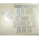 Unmounted mint Hong Kong complete stamp sheets of 50 for: Catholic Cathedral SG 582, Modern Art SG