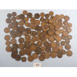 A quantity of Edward VII half pennies & pennies, approx 1.1 Kilo'. Dates 1902 to 1910