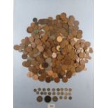 A quantity of British pre-decimal & some decimal coinage including: farthings, halfpennies to