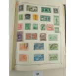 Green Triumph stamp album of Br C'wealth & ROW defin, commem, officials, postage due etc for