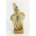 Agatha Walker (1888 - 1980), a 1920's resin figurine of Dame Edith Evans as Mrs. Sullen in the