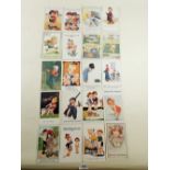 Postcards- Children - selection of artist drawn cards featuring children including Kinsella, Nora
