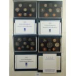 A Royal mint issue: UK proof coin collections. Years: 1990 Welsh, 1991 Northern Ireland, 1992