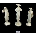 A Royal Worcester figurine 'Eleanor 1928', 'Ellen 1920' and a Coalport figurine 'High Society'.