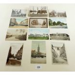 Postcards: Leicestershire topography accumulation chiefly scenes at Leicester & Loughborough