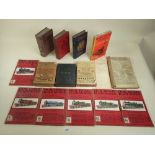 A selection of various late 19thC to mid 20thC books relating to railway and trains.