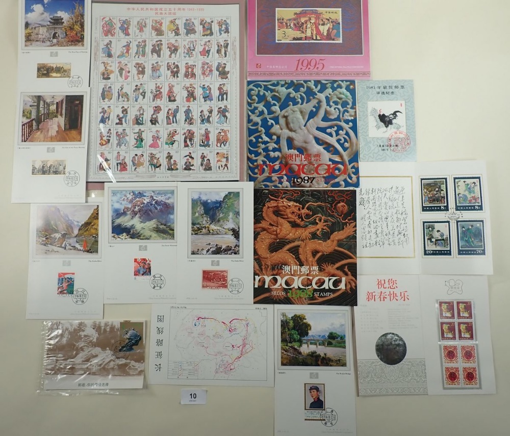 Box file crammed full of People's Republic of China mint/used stamps, postcards & bulletins from - Image 2 of 2