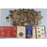 A quantity of British coinage pre-decimal & decimal. Farthings to commemoratives (16), some in