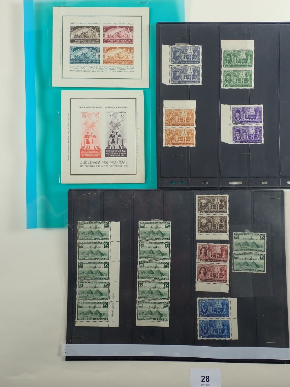 Stamps of Egypt from the 1940s/50s incl sets in pairs and blocks, mini-sheets and 13 covers, of - Image 4 of 4