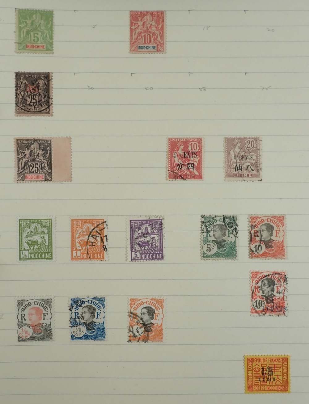 Stamp album of France & colonies incl defin, commem, postage due etc with early issues and "Mersons" - Image 3 of 3