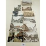 Postcards: Suffolk topography including scenes at Butley, Ipswich, Saxmundham, Woodbridge, Felixstow