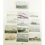 Postcards: Shipping, Naval and commercial including RP 1907 launch HMS Temeraire at Devonport, RMS