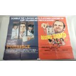 A double sided movie poster for Porridge and Rising Damp