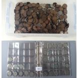 A large quantity of pre-decimal and decimal coinage including: half pennies , pennies to half