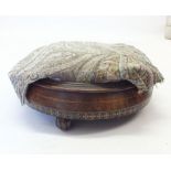 A small Victorian circular foot stool