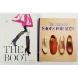 Two books, 'The Boot' and 'Handmade Shoes for Men'