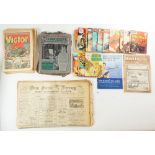 A selection of various magazines and booklets to include the Victor, the Connoisseur, the Dean