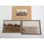 A vintage photograph of the trooping of the colour in Kamptee, India 1926, a further photograph of a