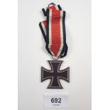 A German WWII iron cross, second class