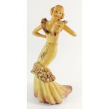 A Wade figurine of a woman in evening dress 'Cherry'