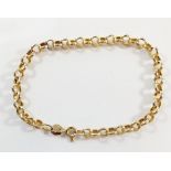 A 9ct gold bracelet 2g