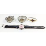 Four vintage mechanical watches including Accurist and Everite King