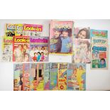 A quantity of 59 vintage magazines for girls, including 'Jackie', 'Look In' etc