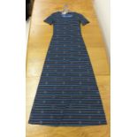A Gucci navy blue summer dress with nautical design, small size
