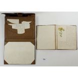 A 'Commonplace Book' belonging to the Tapper family of Cardiff, containing botanical watercolours,