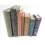 A selection of antique and vintage books to include Myths and Legends by Moncrieff, Hebers Hymns,