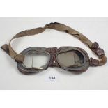 A pair of WW2 RAF Mk 8 airmans goggles