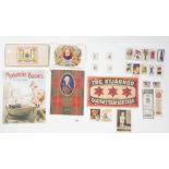 A group of advertising ephemera including Crawfords Christmas List 1926 and Mackenzies Biscuits