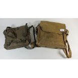 Two military canvas bags