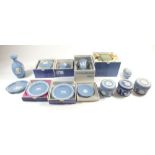 Eleven items of Wedgwood Jasperware (six boxed)