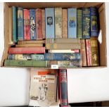 A box of early 20th century and vintage children's books